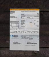 Utility bill | Oklahoma Natural Gas  | USA |2