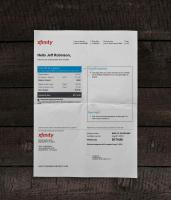 Utility bill | xfinity | USA | 2