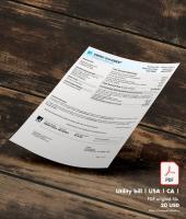 Utility bill | PGE | USA | CA1